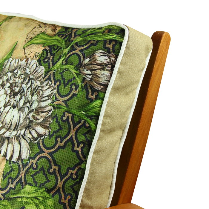 Aberto Design YM1030 Cojín 42x42 cm, 50% Algodón/50% Poliéster, Funda Extraíble y Lavable para Sofá y Hogar, Elegante y Cómodo